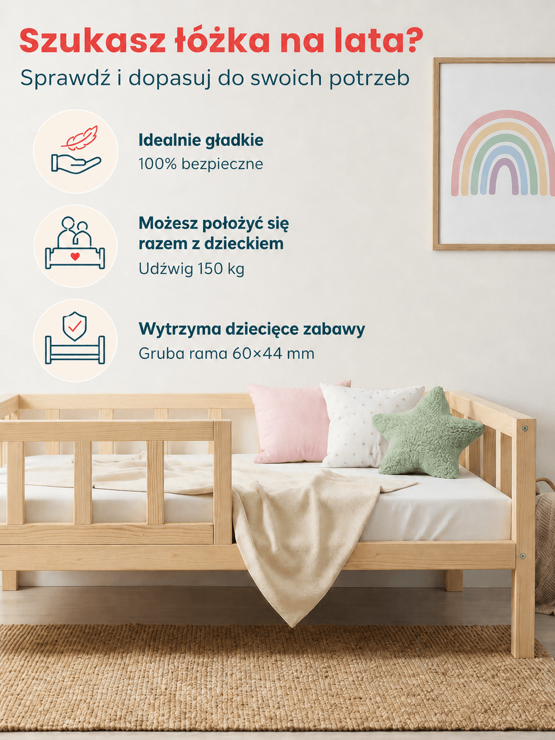 Svala - udźwig 150 kg ProjektDziecko.com - Tworzymy Sny